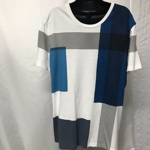 burberry color block shirt